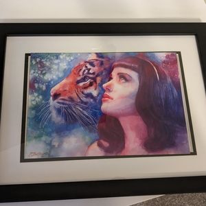 Kathy Perry "eye of the tiger" print #10/25 by Aurora Wienhold